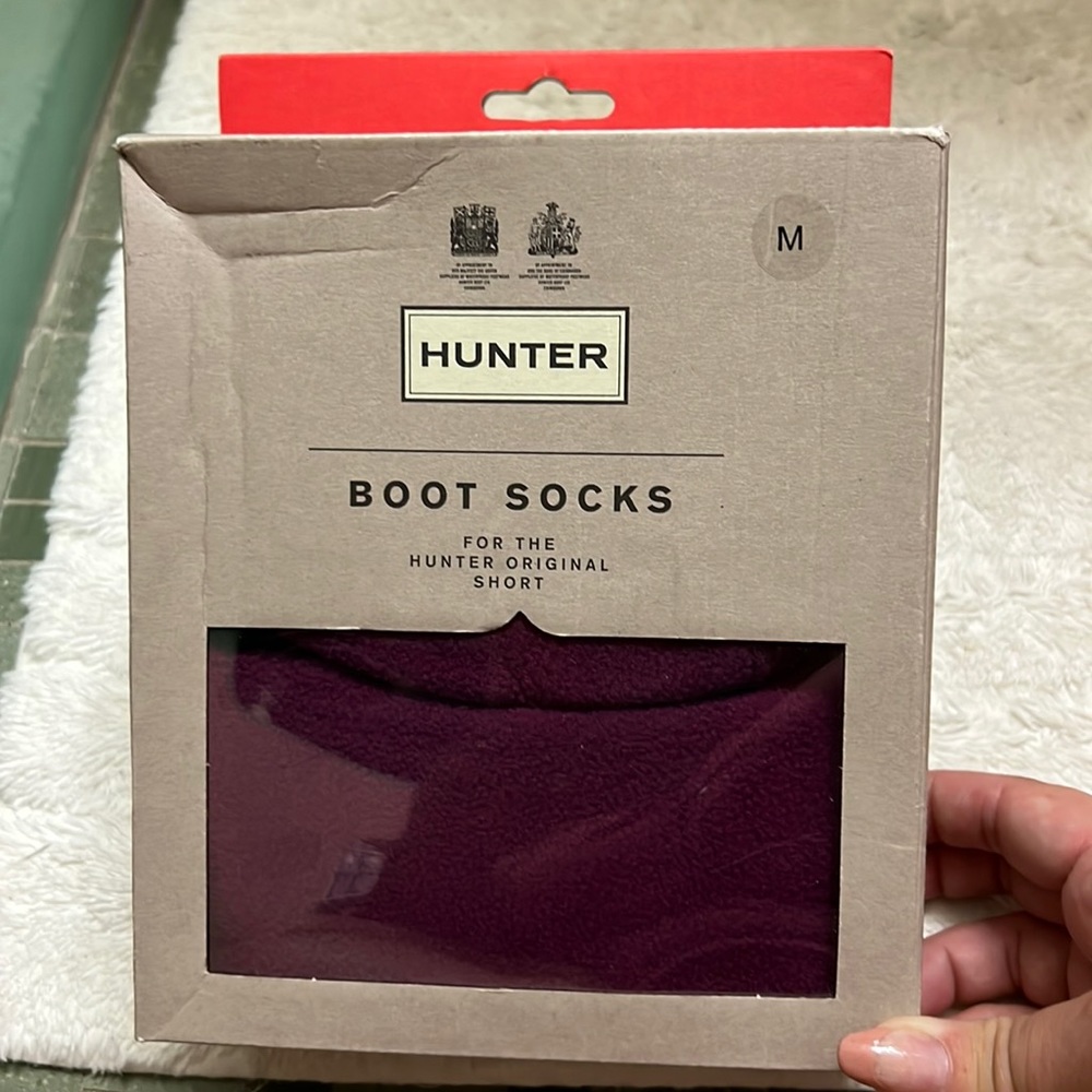 Hunter short boot socks Violet size M